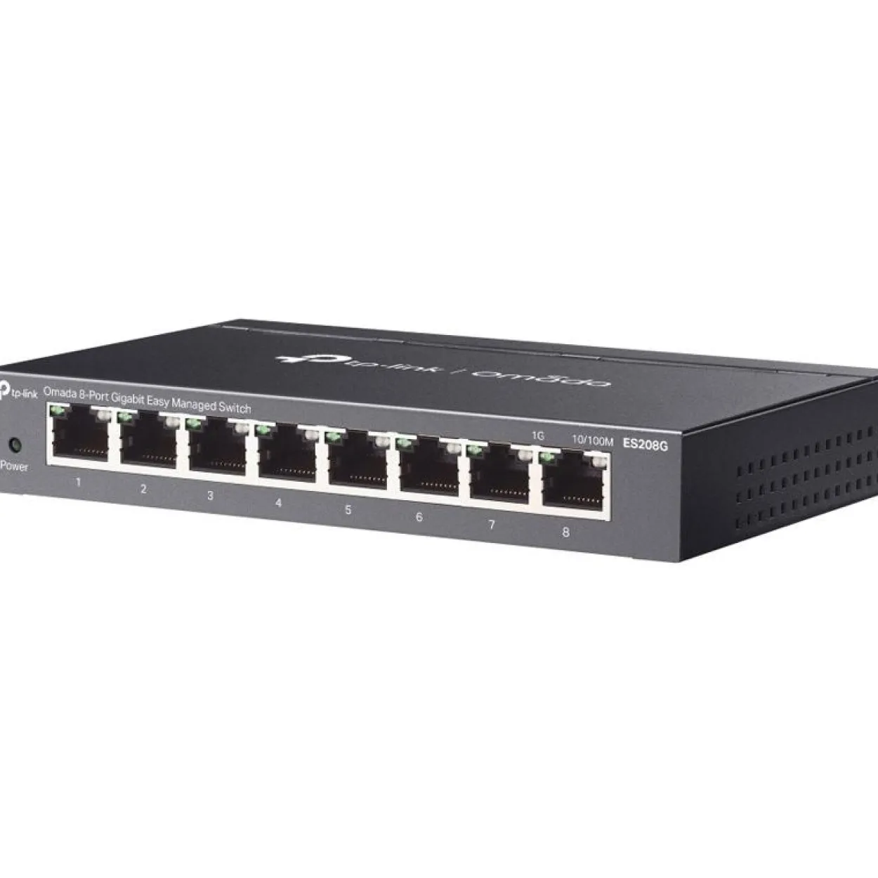 TP-LINK 8-PORT 1G EASY MANAGED SWITCH 8X 1G LAN STEEL CASE FANLESS