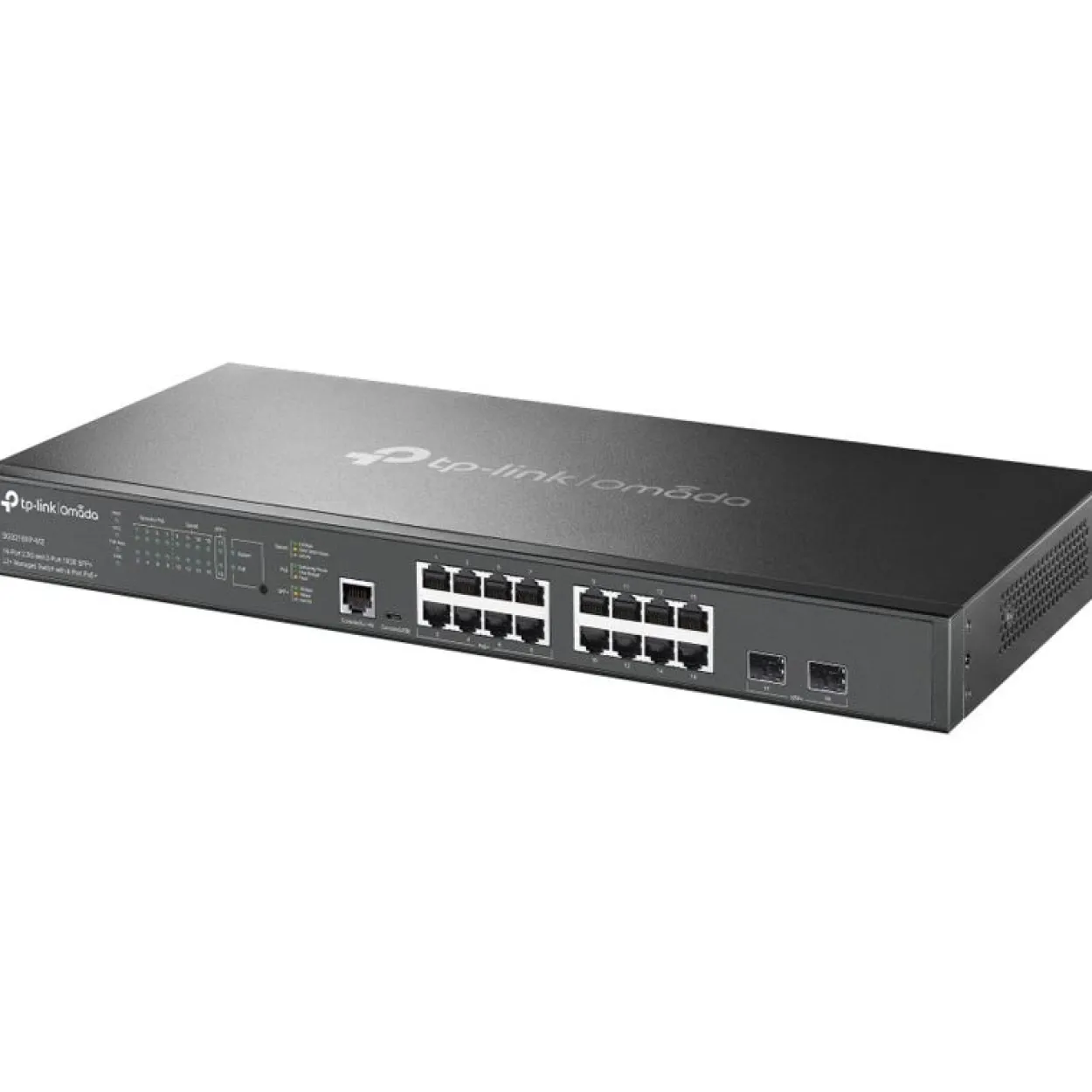 TP-Link Switch SG3218XP-M2 16-Port Managed L2+ 8x 2.5G PoE+, 2x 10G SFP+ Slots