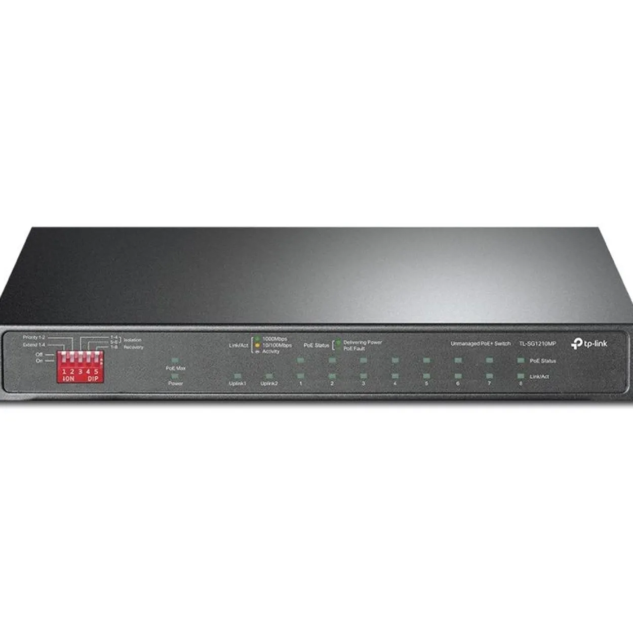 TP-Link TL-SG1210MP V2 - Switch - 10 Anschlüsse - unmanaged