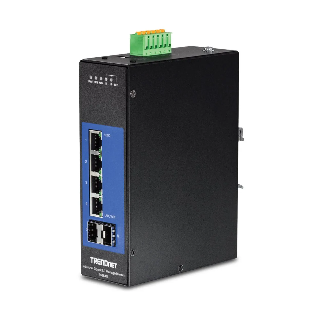 Trendnet Industrie Switch 6 Port Gbit L2 Managed DIN-Rail