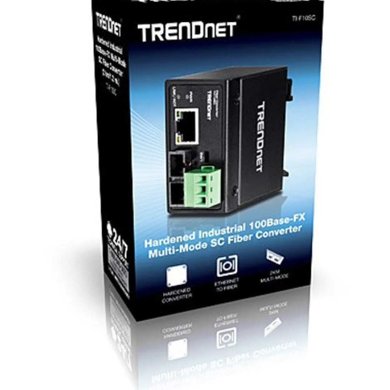 TrendNet Konverter 100Base-FX Industrial Multi-M. SC 2KM IP 30