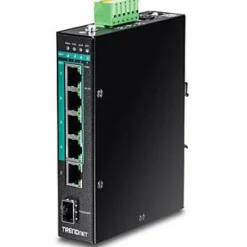 TrendNet 6-port Indust. Gbit PoE+ DIN Rail metall Layer 2 120W