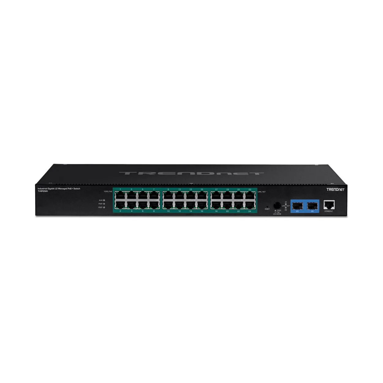TrendNet 26-Port Industr. Gigabit L2 Managed PoE+ Rackmount
