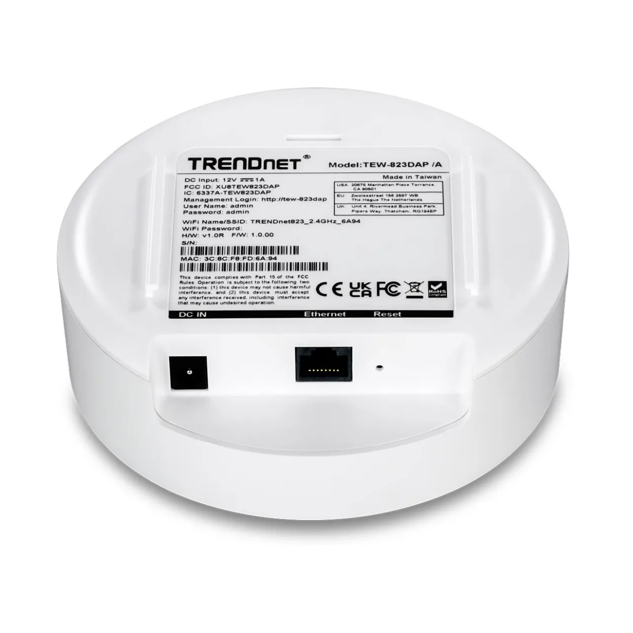 TrendNet WL-AP AC1300 PoE Indoor Wireless Access Point