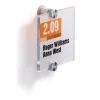 Tür-/Infoschild B.105xH.105mm a.Acrylglas 2Einlegefolien