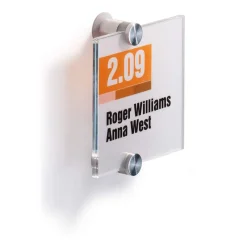 Tür-/Infoschild B.105xH.105mm a.Acrylglas 2Einlegefolien