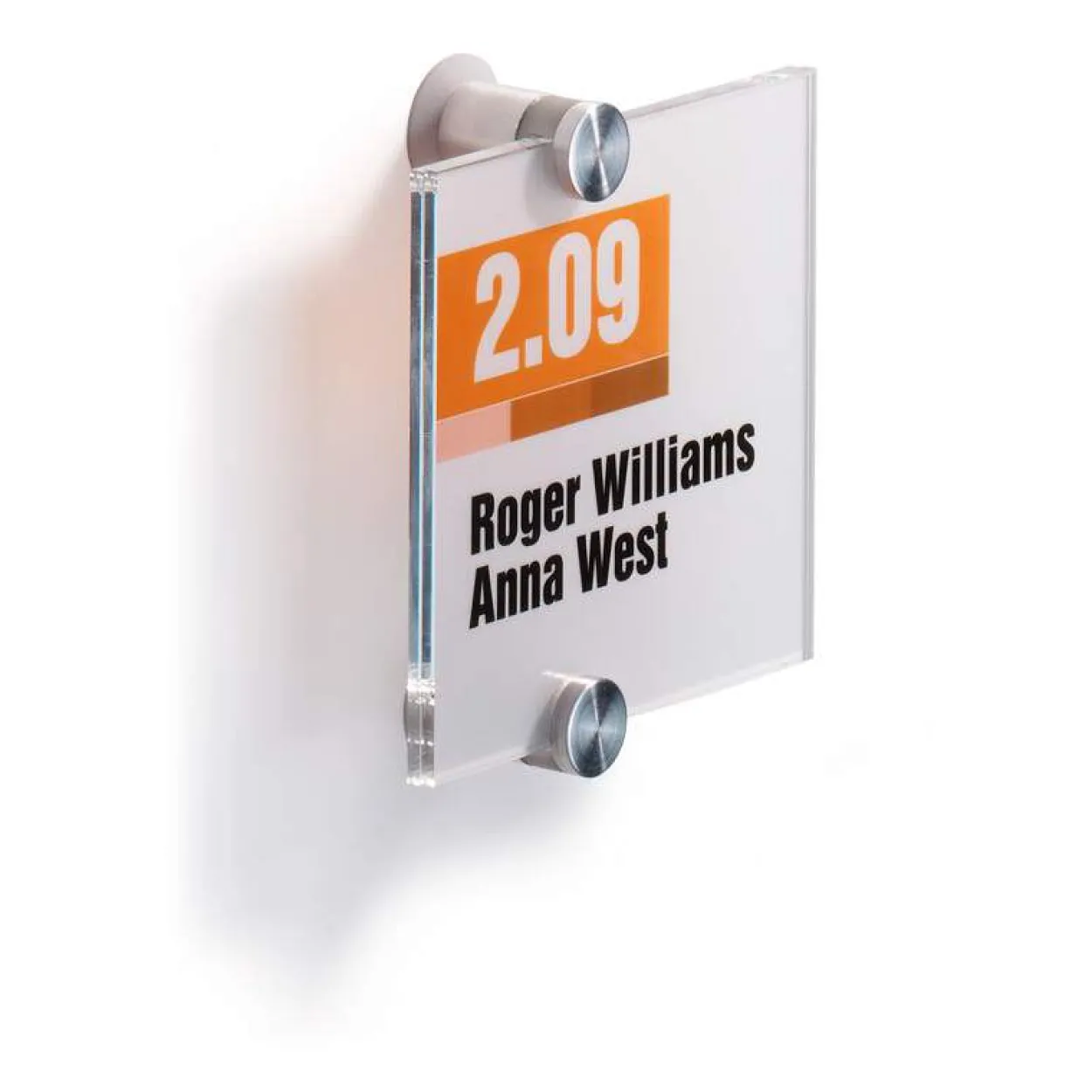 Tür-/Infoschild B.105xH.105mm a.Acrylglas 2Einlegefolien