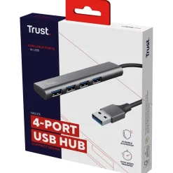 Trust Halyx USB 3.2 Gen 1 (3.1 Gen 1) Type-A 5 Mbit/s Schwarz, Grau
