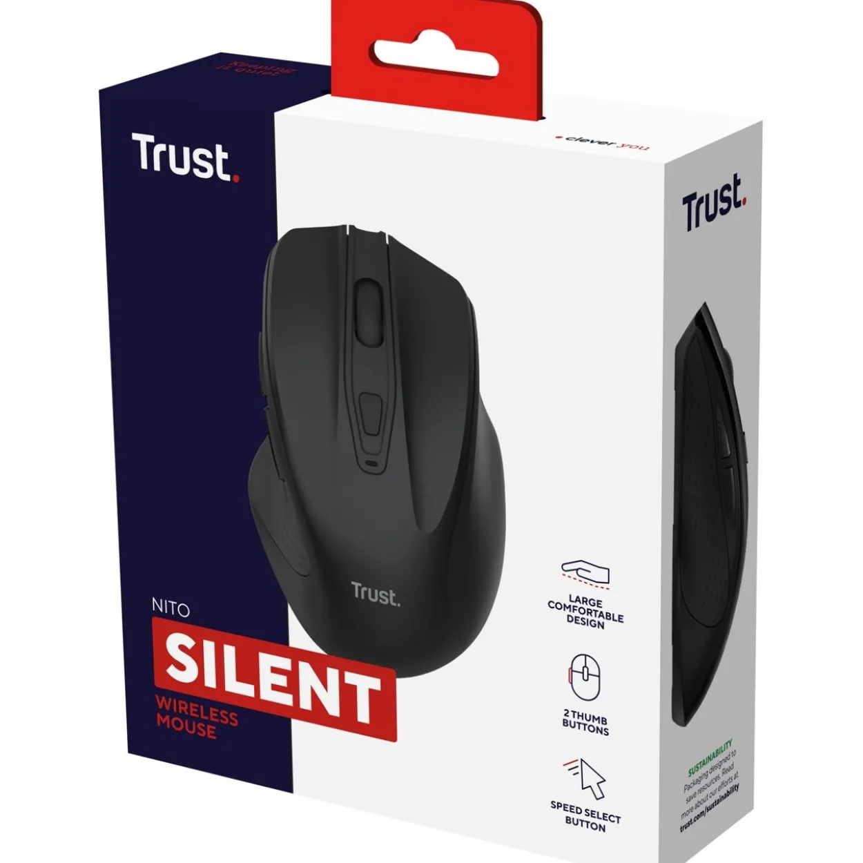 Trust NITO SILENT WIRELESS MOUSE - BL