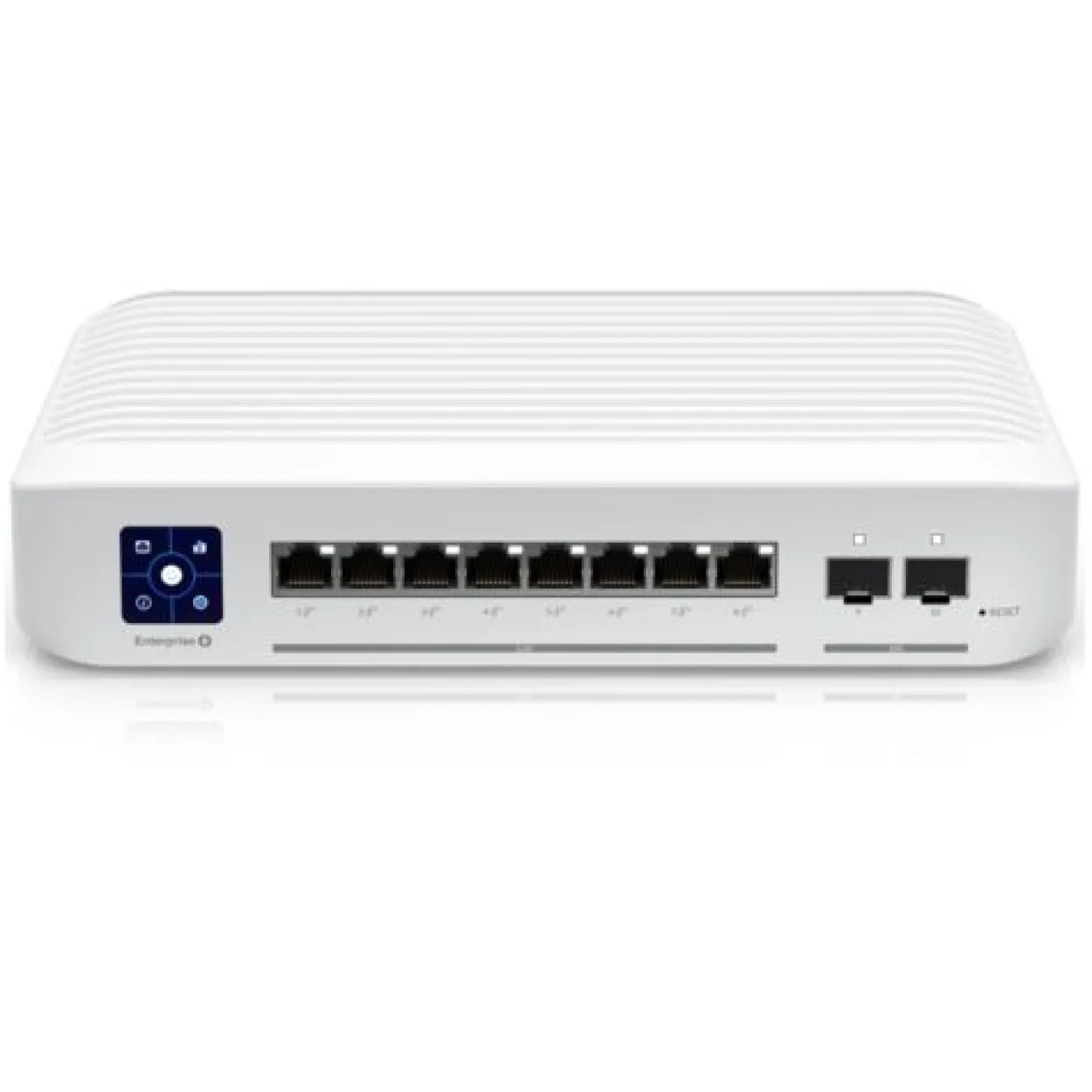 Ubiquiti Switch UniFi 8xRJ45 2,5G/2xSFP+ 10G Managed PoE+ Wall-Mountable, 1,3" Touchscreen, 120W PoE