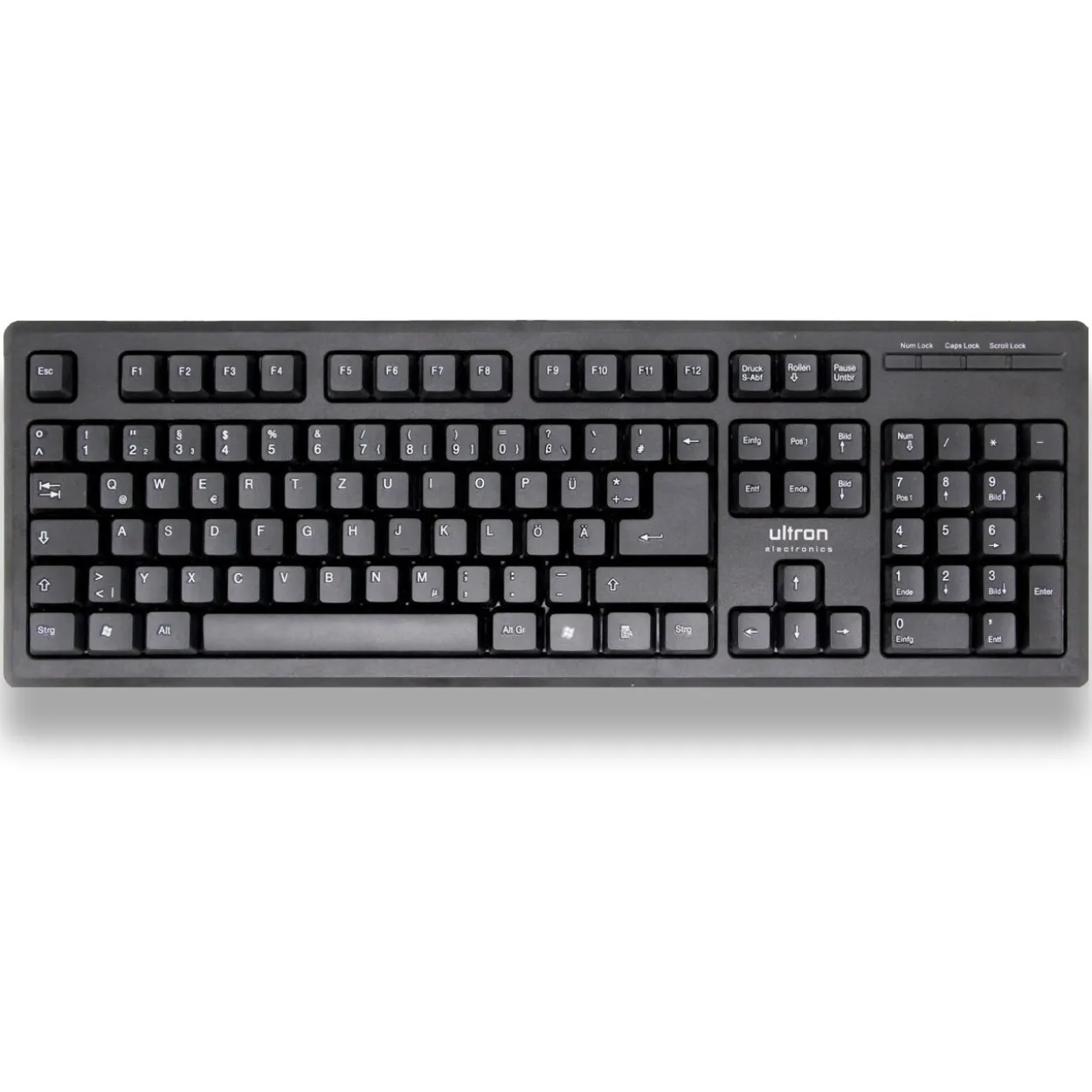 Ultron Maus UMC-200 Tastatur-Maus Office Set schwarz