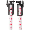 Ultron Selfie-Stick cable mini Hot Shot heart weiß/pink