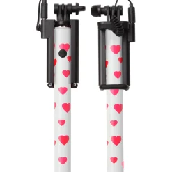 Ultron Selfie-Stick cable mini Hot Shot heart weiß/pink
