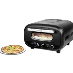 Unold Pizzaofen Don Alfredo (schwarz, 1.700 Watt, für Pizzen bis ca. Ø 30cm)