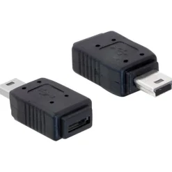 USB Delock Adapter mini B -> micro A+B St/Bu