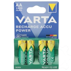 Varta Ready To Use HR6 Nickel-Metall-Hydrid AA Mignon Akku 2600 mAh 4er Pack