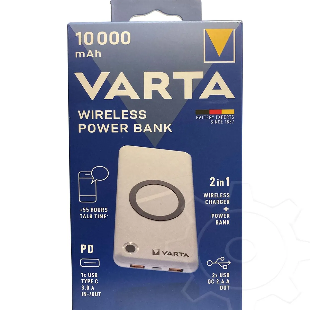Varta Wireless Power Bank 10.000mAh + Ladekabel