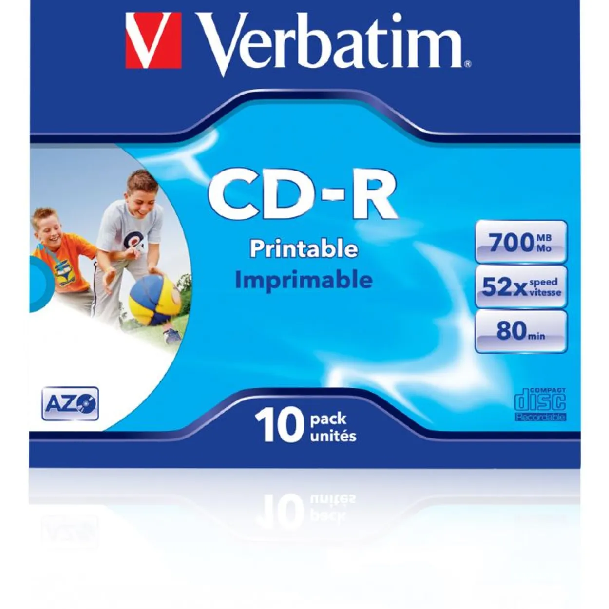 Verbatim CD-R 700 MB bedruckbar 10er Jewelcase (43325)
