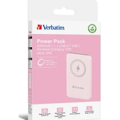 Verbatim Charge ŽnŽ Go Magnetic Powerbank 5000 mAh pink