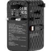 VERBATIM CHARGE 'N' TRAVEL 70W 2C RETRACTABLE UNIVERSAL TRAVEL ADAPTER BLACK