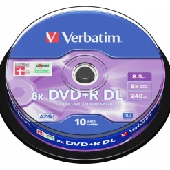 Verbatim DVD+R DL 8.5 GB 10er Spindel (43666)