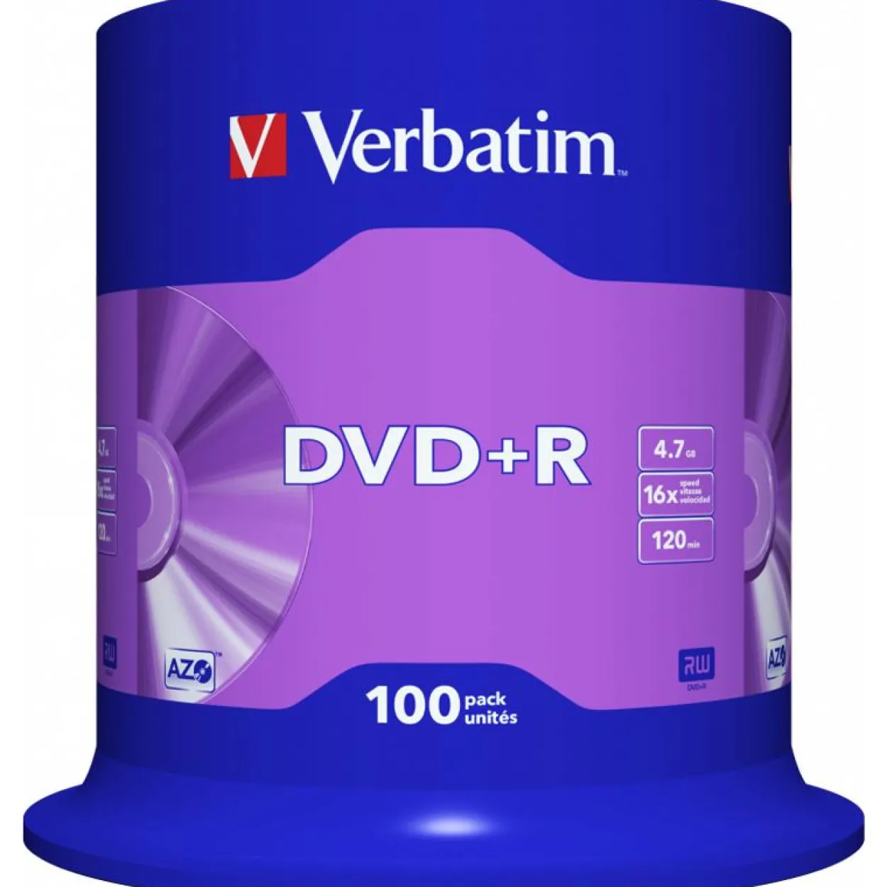 Verbatim DVD+R 4.7 GB 100er Spindel (43551)