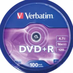 Verbatim DVD+R 4.7 GB 100er Spindel (43551)