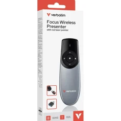 Verbatim Focus Wireless Presenter with Red Laser Pointer