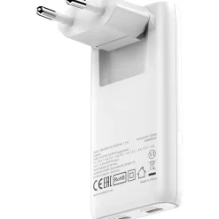 Verbatim Fold Go Charger 2 Port 65W USB-C white