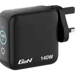 Verbatim Mini GaN Charger 4 Port 140W w Display (EU/UK/US)