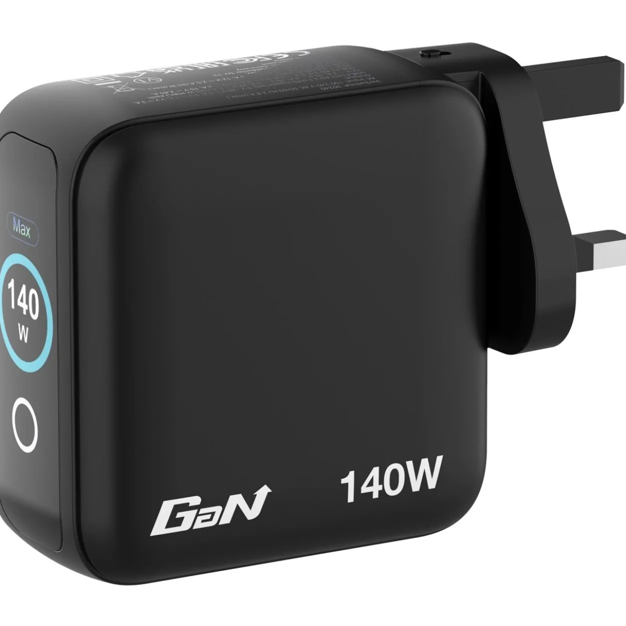 Verbatim Mini GaN Charger 4 Port 140W w Display (EU/UK/US)