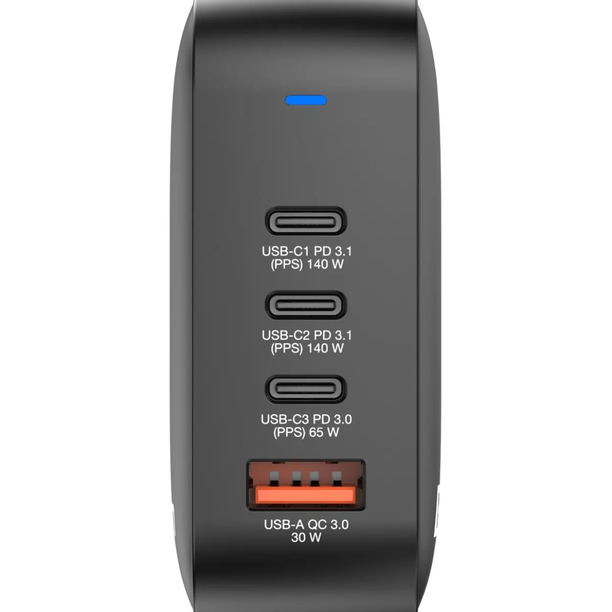 Verbatim Mini GaN Charger 165W 3xUSB-C 1xUSB-A US/EU/UK A.