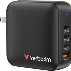Verbatim Mini GaN Charger 165W 3xUSB-C 1xUSB-A US/EU/UK A.