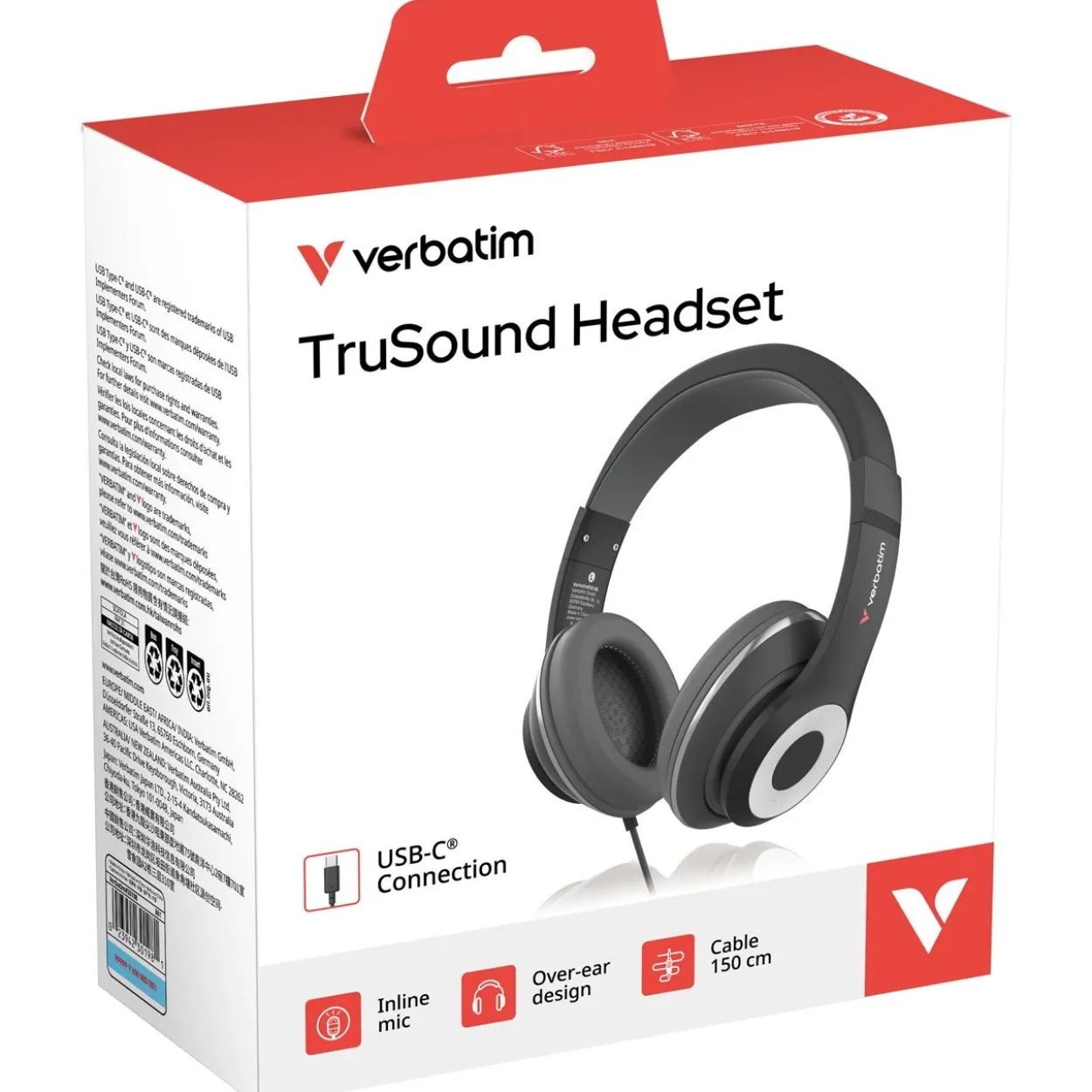 Verbatim TruSound Headset with USB-C