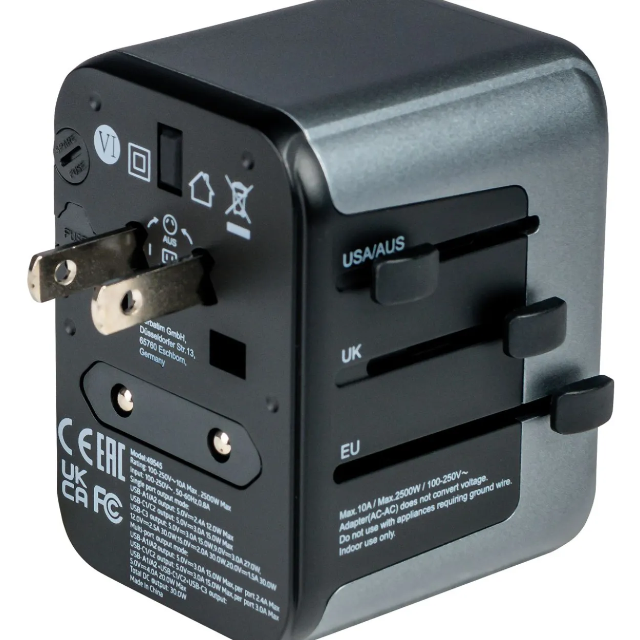 Verbatim Universal Reiseadapter UTA-03 2xUSB-A,3xUSB-C retail