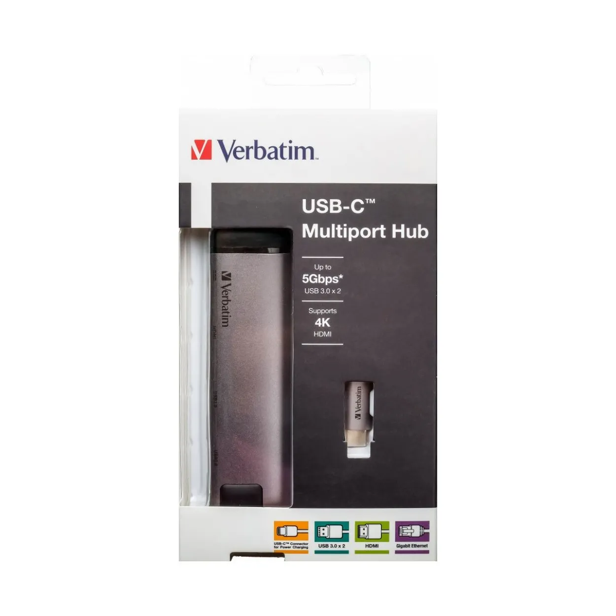 Verbatim USB-C Adapter USB 3.1 GEN 1/ USB 3.0 x 2 HDMI RJ45