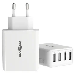30W Ansmann Home Charger HC430 (weiß, intelligente Ladesteuerung, Multisafe-Technologie)
