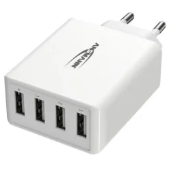 30W Ansmann Home Charger HC430 (weiß, intelligente Ladesteuerung, Multisafe-Technologie)