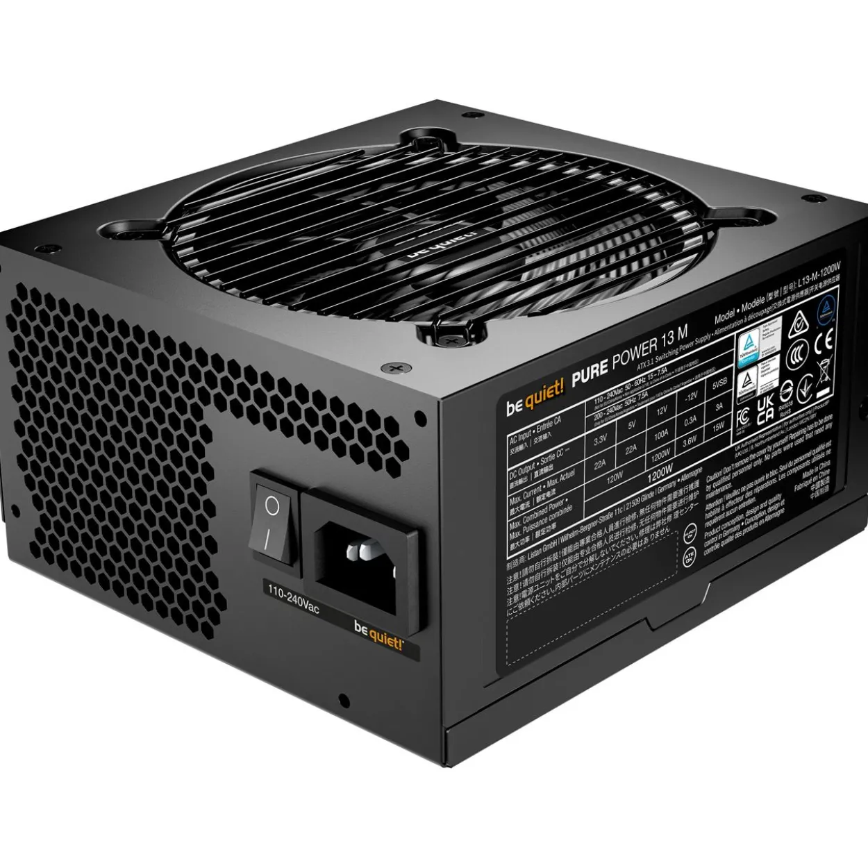 1200 Watt be quiet! Pure Power 13 M Modular 80+ Gold