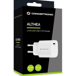 20 Watt Conceptronic Ladegerät 1Port 1xUSB-C Desk PD ws