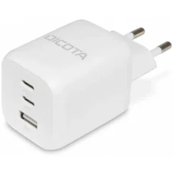 65 Watt Dicota Compact 3-Port GaN Wall Charger EU white