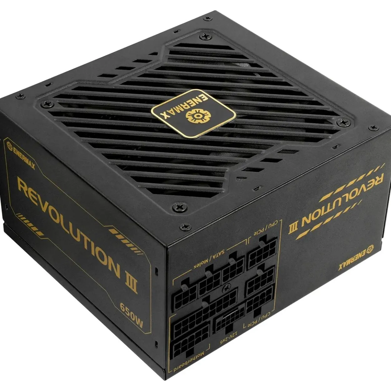 650 Watt Enermax Revolution3 80+ Gold Black FULLMOD