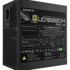 1000 Watt Gigabyte UD1000GM PG5 V2 Modular 80+ Gold