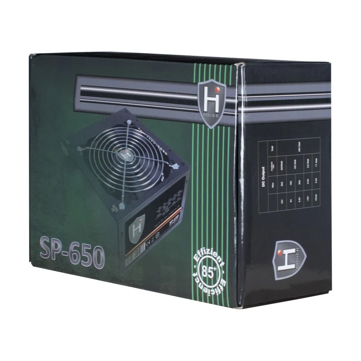 650 Watt Inter-Tech HiPower SP-650 Non-Modular