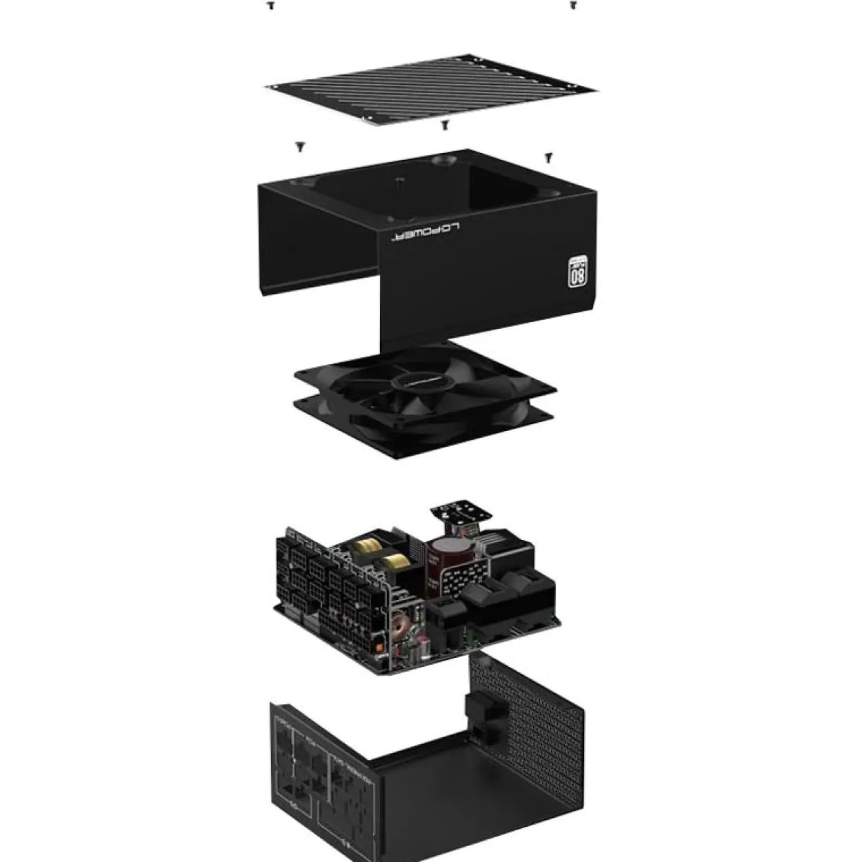 850 Watt LC-Power Platinum Pro-Serie LC850P2 Modular 80+ Platinum