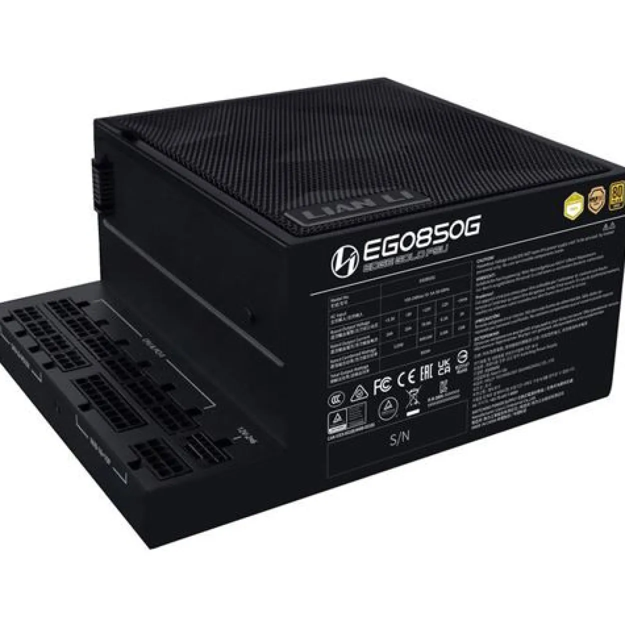 850 Watt Lian Li EDGE GOLD schwarz Modular 80+ Gold