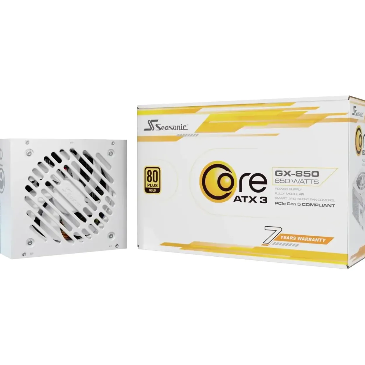 850 Watt Seasonic Core GX White 2024 GX-850 80+ Gold