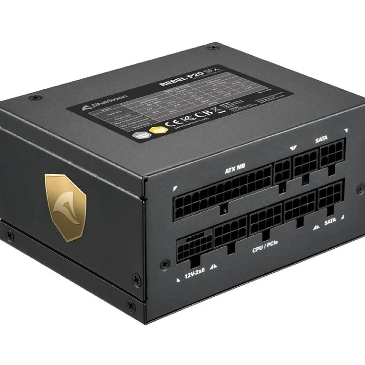 750 Watt Sharkoon Rebel P20 SFX Modular 80+ Platinum