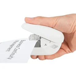WEDO Heftgerät Mini klammerlos, Heftleistung: 5 Blatt, weiß
