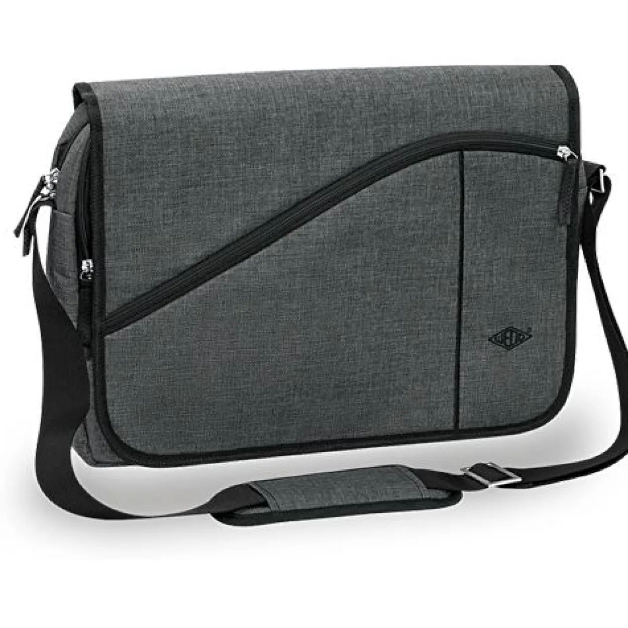 WEDO Laptoptasche Messenger Bag COLLEGE Kunstfaser grau 59353012 bis 39,6 cm (15,6 Zoll)